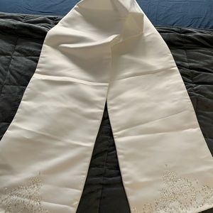 Ivory satin beaded wedding wrap. Never worn.